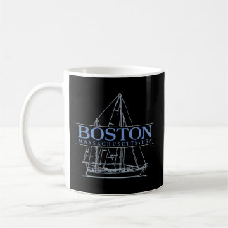 Caneca De Café Boston Massachusetts Sailing
