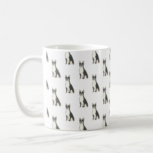 Caneca De Café Boston Terrier (Esquerda)