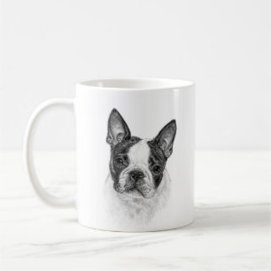 Caneca De Café Boston Terrier Art de Glenda S. Harlan