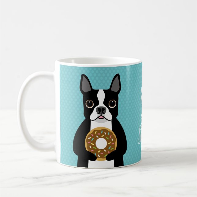 Caneca De Café Boston Terrier Mugs (Esquerda)