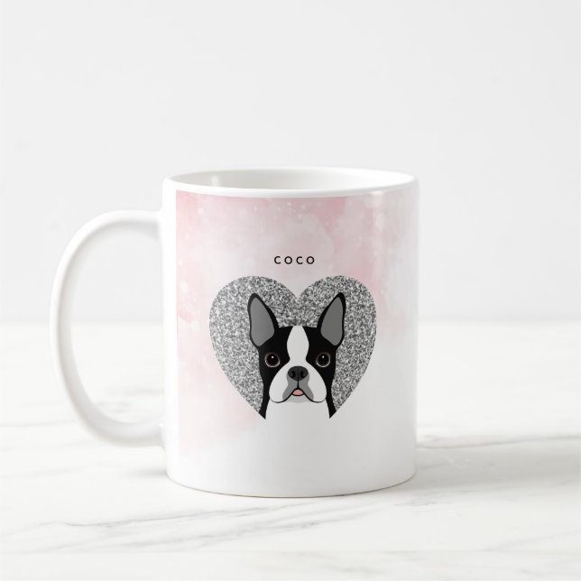 Caneca De Café Boston Terrier Mugs (Esquerda)