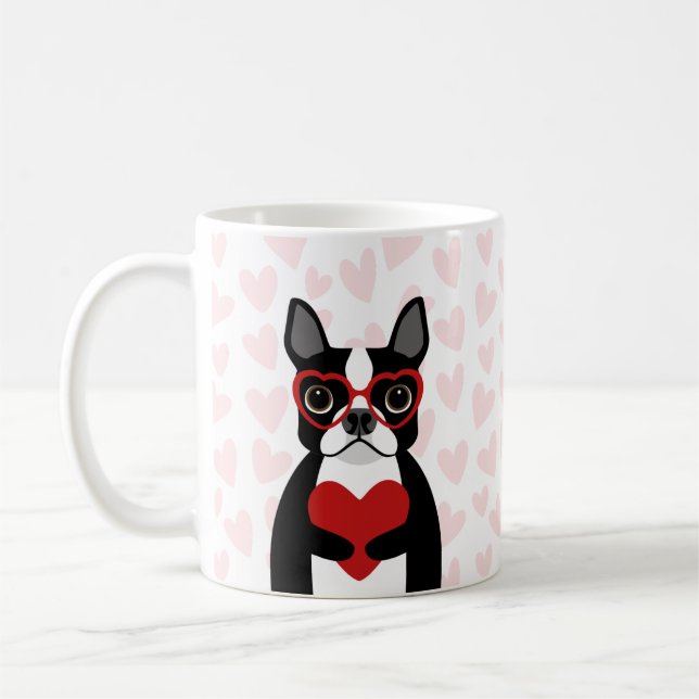 Caneca De Café Boston Terrier Mugs (Esquerda)