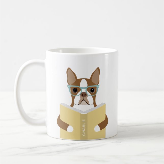 Caneca De Café Boston Terrier Mugs (Esquerda)