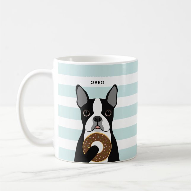 Caneca De Café Boston Terrier Mugs (Esquerda)