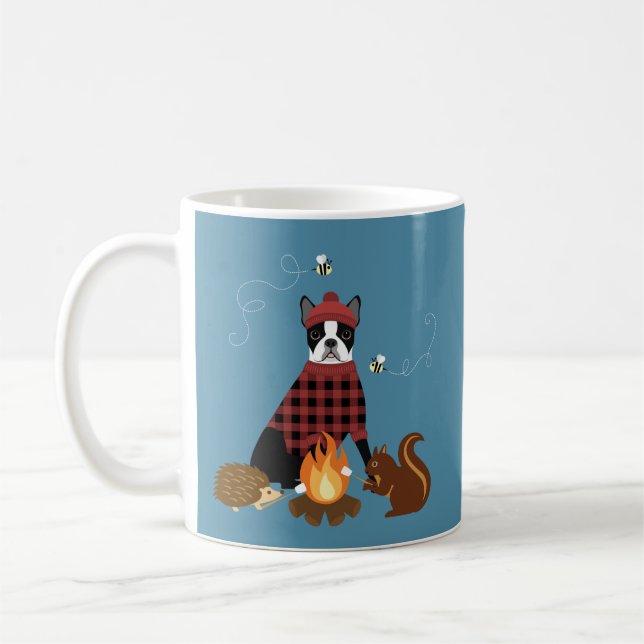 Caneca De Café Boston Terrier Mugs (Esquerda)