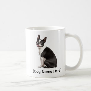 Caneca De Café Boston Terrier Personalizado “Eu Sou o Dono”