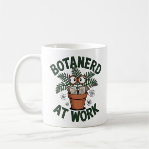 Caneca De Café Botanern no Trabalho Biologia Funny Plant