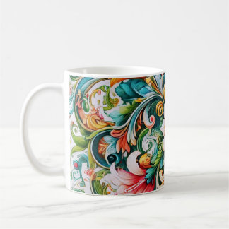 Caneca de café botânica