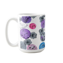Caneca de Café Botânica em Aquarela Artística
