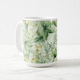Caneca De Café Botanical Green Foliage - New Home Gif