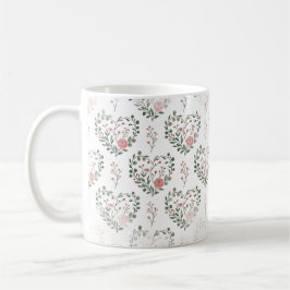 Caneca De Café Botanical heart valentine