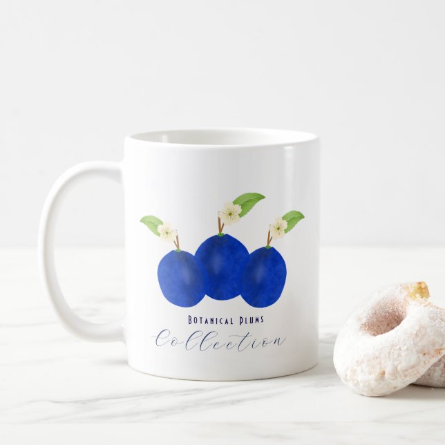 Caneca De Café Botanical Plums Collection (Com Donut)