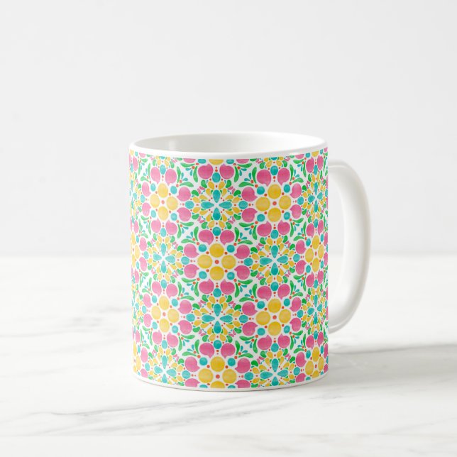 Caneca De Café Botanical Pop_Candy (Frente Esquerda)