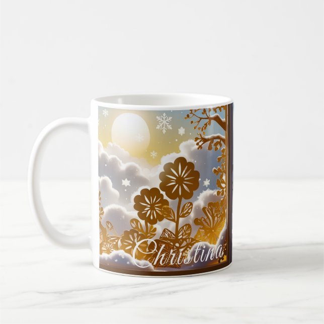 Caneca De Café Botanical Winter Wonderland (Esquerda)