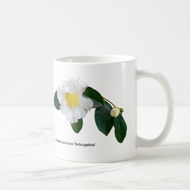 Caneca De Café Botanicals - flor da camélia (Direita)