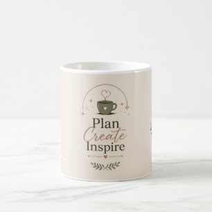 Caneca de Café Botânico Elegante – Escrivaninha In