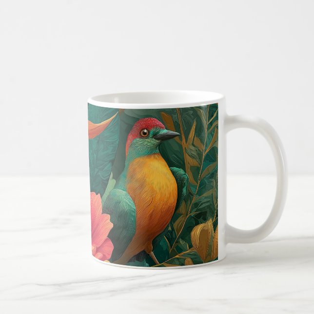 Caneca de Café Botânico Paraíso Tropical (Direita)