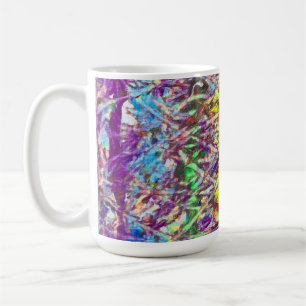 Caneca De Café Botão de Arte em Mármore Orgulho