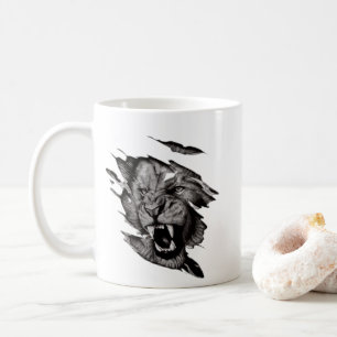 Caneca De Café Botão Lion T-Shirt