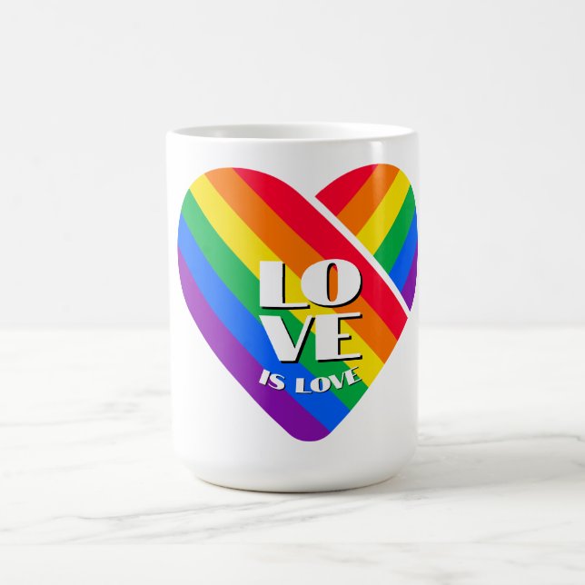 Caneca De Café Botão Oral do Orgulho Arco-Íris (Centro)
