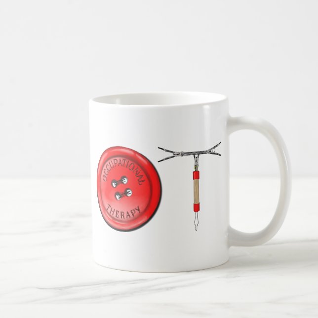 Caneca De Café Botão OT e Zipper (Direita)