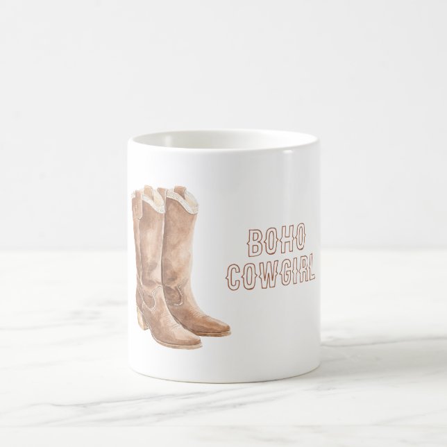 Caneca De Café Botas Boho Vaqueira (Centro)