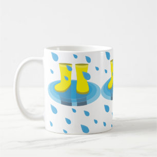 Caneca De Café Botas de Chuva