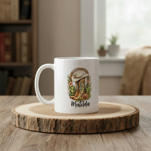 Caneca De Café Botas de cowgirl personalizadas