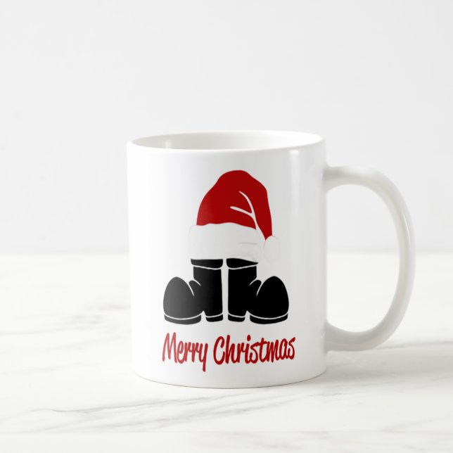 Caneca De Café Botas de Natal do Papai Noel (Direita)