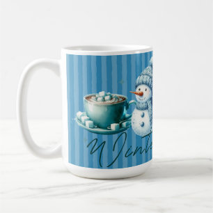 Caneca De Café Botas de neve do inverno vibes sazonais