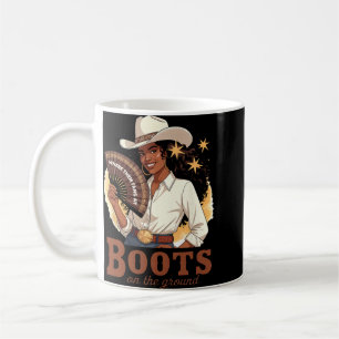 Caneca De Café Botas No Chão Juneteenth Cowgirl Onde Estão Eles