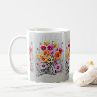 Caneca De Café Botões-de-ouro em Technicolor