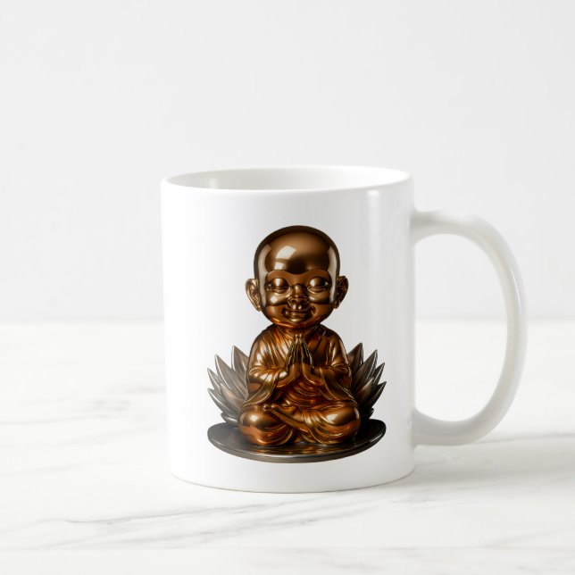 Caneca De Café Bouddha Enfant Bronze (Direita)