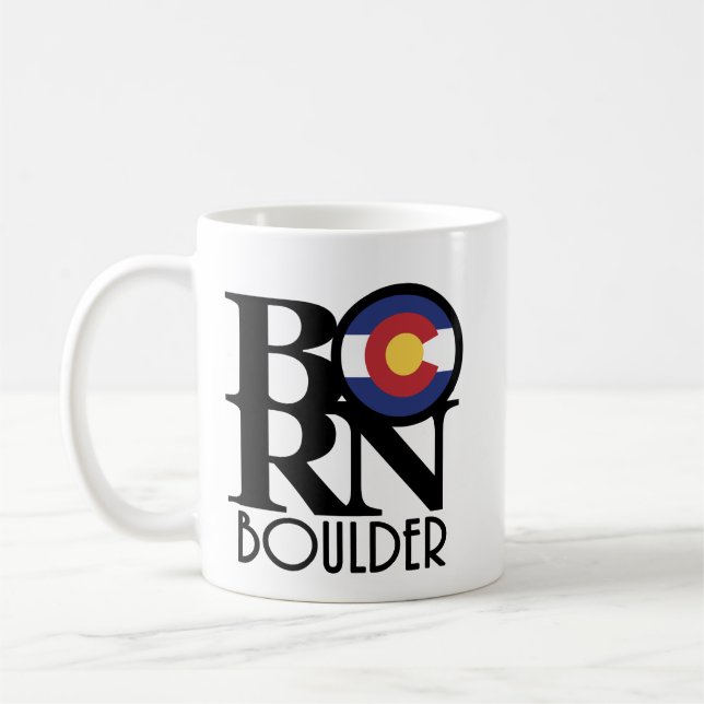 Caneca De Café Boulder NASCIDO Colorado 11oz (Esquerda)