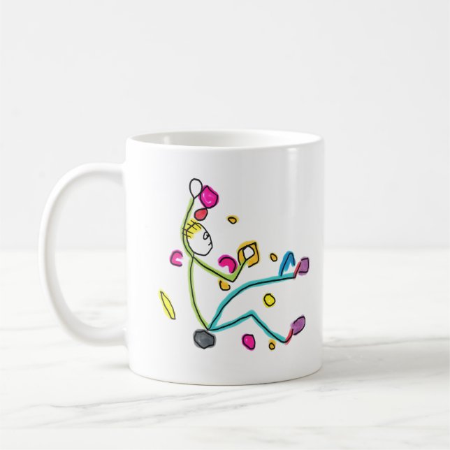 Caneca De Café Bouldering Stickman (Esquerda)