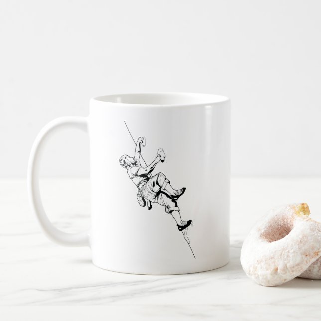 Caneca De Café Bouldern Kletternwand (Com Donut)