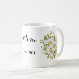 Caneca De Café  Bouquet floral blooming letter m