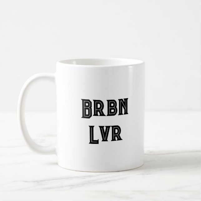 Caneca De Café Bourbon lover funny Coffee Mug  (Esquerda)