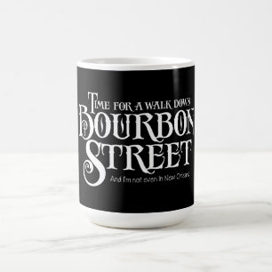 Caneca De Café Bourbon Street - bebida de uísque engraçada