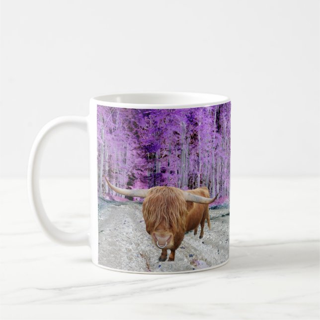 Caneca De Café Bovino escocês de planalto (Esquerda)