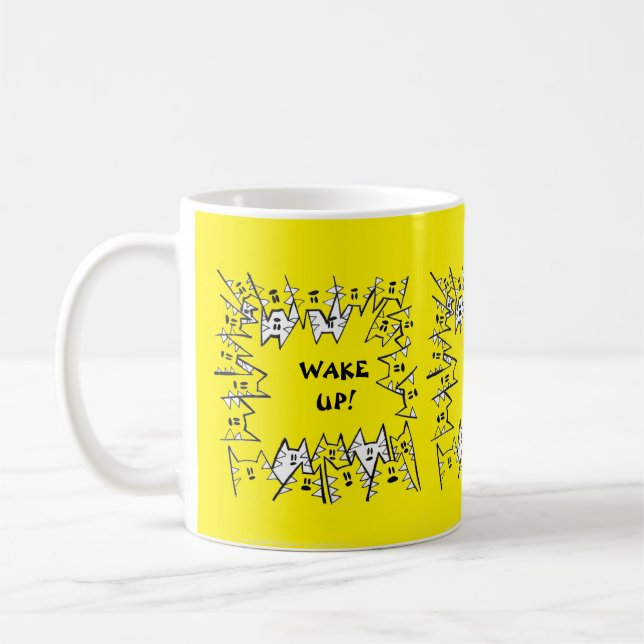 CANECA DE CAFÉ BOVINOS AMARELOS (Esquerda)