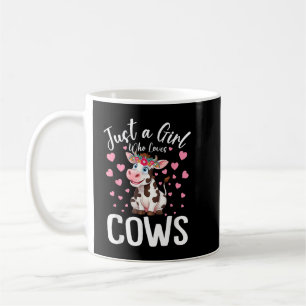 Caneca De Café Bovinos De Bovinos Meninas Apenas Uma Menina Que A