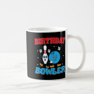 Caneca De Café Bowler de Aniversário - Crianças Engraçadas de Bol