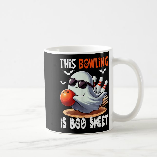 Caneca De Café Bowling Is Boo Sheet Halloween Costume Player Team (Direita)