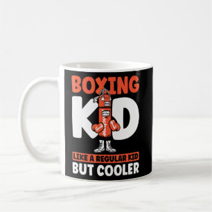 Caneca De Café Boxage Vintage Boxingando Kid Como Uma Criança Nor