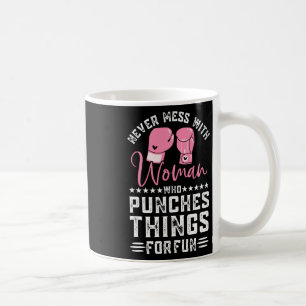 Caneca De Café Boxe Tailandesa Divertida Para Homens Mulheres Tre