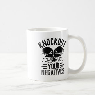 Caneca De Café Boxeador de Esportes de Força Atleta Negativos Noc