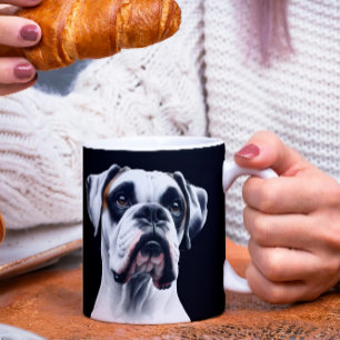 Caneca De Café Boxer Beauty: Eterno Canine Charm