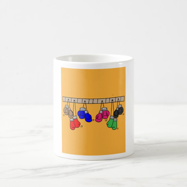 Caneca De Café Boxer-Boxer-Boxer-Boxer Luvas Retro-Boxing (Centro)