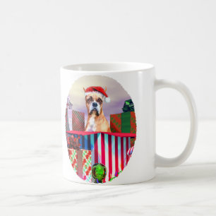 Caneca De Café Boxer Christmas Surpresa